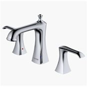 Karran USA Woodburn 1.2 GPM Widespread Bathroom Faucet with Pop-Up Drain Assembly Chrome