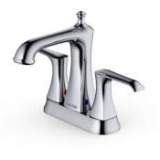 Karran USA Woodburn 1.2 GPM Centerset Bathroom Faucet with Pop-Up Drain Assembly Chrome
