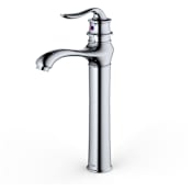 Karran USA Dartford 1.2 GPM Vessel Single Hole Bathroom Faucet with Pop-Up Drain Assembly Chrome