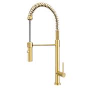Karran USA Bluffton 1.8 GPM Single Hole Kitchen Faucet Brushed Gold