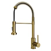 Karran USA Kadira 1.8 GPM Single Hole Kitchen Faucet Brushed Gold