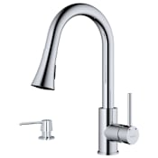 Karran USA Weybridge 1.8 GPM Single Hole Kitchen Faucet Chrome