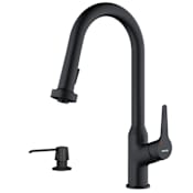 Karran USA Dockton 1.8 GPM Single Hole Kitchen Faucet Matte Black