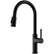 Karran USA Stalbridge 1.8 GPM Single Hole Pull Down Kitchen Faucet with 360 Swivel Spout Matte Black