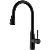 Karran USA Faraday 1.8 GPM Single Hole Pull Down Kitchen Faucet with 3 or 5 Function Sprayhead Matte Black