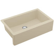 Karran USA Farmhouse/Apron-Front Quartz/Granite 34" Single Bowl Kitchen Sink Bisque