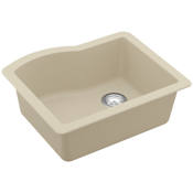Karran USA Quartz QU 24" Undermount Single Basin Quartz Composite Kitchen Sink Bisque