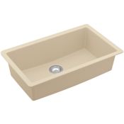 Karran USA Undermount 32-1/2" Large Single Bowl Quartz/Granite Kitchen Sink Bisque