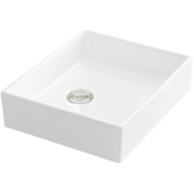 Karran USA Valera 15-1/2" Rectangular Vitreous China Vessel Bathroom Sink White