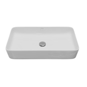Karran USA Valera 24-1/4" Rectangular Vitreous China Vessel Bathroom Sink White