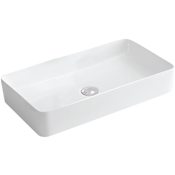 Karran USA Valera 24-1/4" Rectangular Vitreous China Vessel Bathroom Sink White