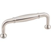 KasaWare Traditional Pack of (2) - 3" Center to Center Barrel Knuckle Cabinet Handles / Drawer Pulls Satin Nickel