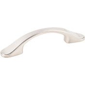 KasaWare Transitional Pack of (2) - 3" Center to Center Arch Bow Elegant Cabinet Handles / Drawer Pulls Satin Nickel