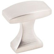 KasaWare Contemporary Bold Pack of (10) - 1-1/8 Inch Angled Rectangular Cabinet Drawer Knobs Satin Nickel