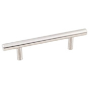 KasaWare Modern Industrial Pack of (8) - 3-3/4 Inch Center to Center Round Cabinet Bar Handle / Drawer Bar Pull Stainless Steel