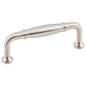 KasaWare Traditional Pack of (8) - 3 Inch Center to Center Knuckled Barrel Cabinet Handles / Drawer Pulls Satin Nickel