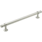 Keeler Cordelia 12" Center to Center Luxury Solid Brass Modern Industrial Custom Exclusive Appliance Bar Handle / Pull Satin Nickel