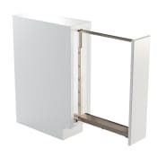 Kessebohmer 24 Inch to 32 Inch Base Cabinet Pull Out with Adjustable Height with Soft Closing Mechanism Champagne