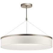 Kichler Mercel 32" LED Drum Chandelier Satin Nickel