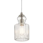 Kichler Riviera Single Light 5-3/4" Wide Mini Pendant Brushed Nickel