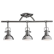 Kichler Hatteras Bay 3 Light 23" Wide Track Lighting Fixture Midnight Chrome