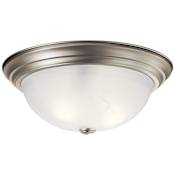 Kichler 3 Light 16" Wide Flush Mount Ceiling Fixture Brushed Nickel