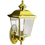 Kichler Lifetime Finish Bay Shore 1 Light 16" Outdoor Wall Light Polished Brass