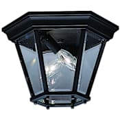 Kichler 2 Light Outdoor Ceiling Fixture from the Madison Collection Black