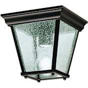 Kichler 1 Light Outdoor Ceiling Fixture Black