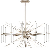 Kichler Eris 8 Light 30" Wide Sputnik Chandelier Polished Nickel