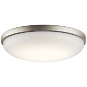 Kichler 1 Light 17.75" Wide LED Flush Mount Ceiling Fixture Brushed Nickel