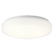 Kichler Ceiling Space Single Light 10-3/4" Wide Integrated LED Flush Mount Ceiling Fixture White