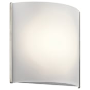 Kichler 1 Light 8" High LED ADA Wall Sconce Brushed Nickel