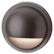 Kichler Half Moon 4" Halogen Deck and Step Light Textured Architectural Bronze