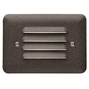 Kichler 5" Xenon Mini Louvered Step Light Textured Architectural Bronze