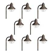Kichler Seaside 26" Tall Path Lantern - Set of (8) Olde Bronze
