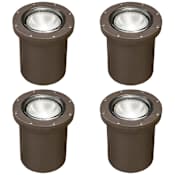 Kichler In-Ground PAR20 / PAR30 Well Light - Set of (4) Architectural Bronze