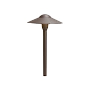 Kichler Dome 15" Tall 12V Center Mount Path Light Textured Architectural Bronze
