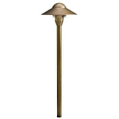 Kichler Dome 21" Tall 12V Center Mount Path Light Centennial Brass
