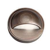 Kichler Half Moon 4" Wide 12V Step Light Centennial Brass