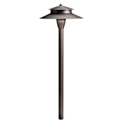 Kichler Missionary 23" Tall 12V Center Mount Path Light Centennial Brass