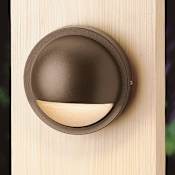 Kichler Half Moon 4" LED Deck and Step Light - 3000K Textured Architectural Bronze
