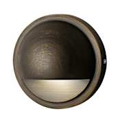 Kichler Single Light 4" Wide Integrated LED Round Landscape Hardscape Light - 2700K Centennial Brass