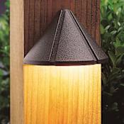 Kichler Six Groove 4" LED Deck and Step Light - 3000K Textured Architectural Bronze