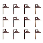 Kichler Ripley 26" Tall 3000K LED Path Light - Set of (12) Lights Textured Architectural Bronze