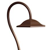 Kichler Shepherd's Crook 28" LED Path Lantern - 2700K Bronzed Brass