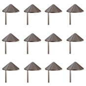 Kichler Six Groove 20" Tall 2700K LED Path Light - Set of (12) Lights Textured Architectural Bronze