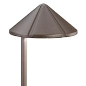 Kichler Six Groove 20" LED Path Light - 2700K Textured Architectural Bronze