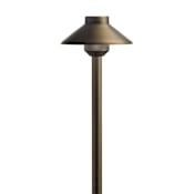 Kichler Single Landscape LED 12V LED Bollard Path Light Centennial Brass