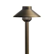 Kichler Single CBR LED Integrated 12V LED Bollard Path Light Centennial Brass